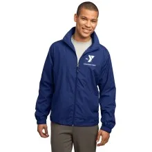 Adult Full Zip Lined Wind Jacket - Screen Printed