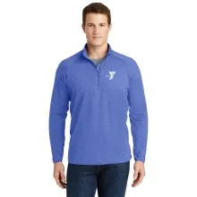 Mens Sport-Wick® Stretch 1/2-Zip Pullover - Embroidered